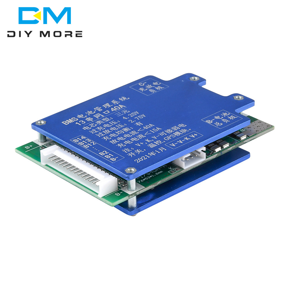 Pin Lithium Thông Minh 13S 40A 48V Bộ Sạc Di Động BMS 24V SMPS Bảo Vệ Pin Di Động Bảng Mạch PCB