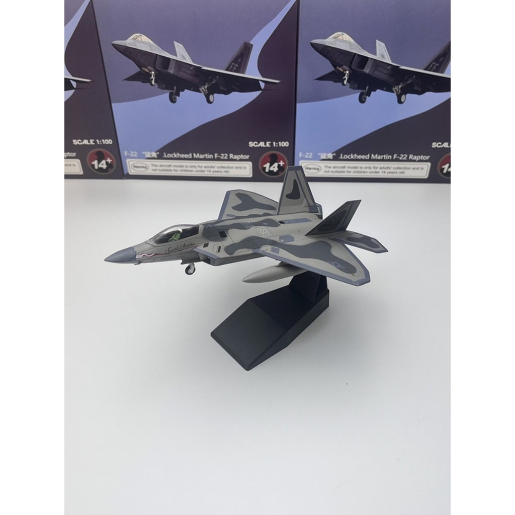 AMER 1 / 100 Quân Đội Mỹ Trộm F22 Fighter Raptor F-22 Mô Phỏng Máy Bay Hợp Kim Mô Hình Thành Phẩm Đồ