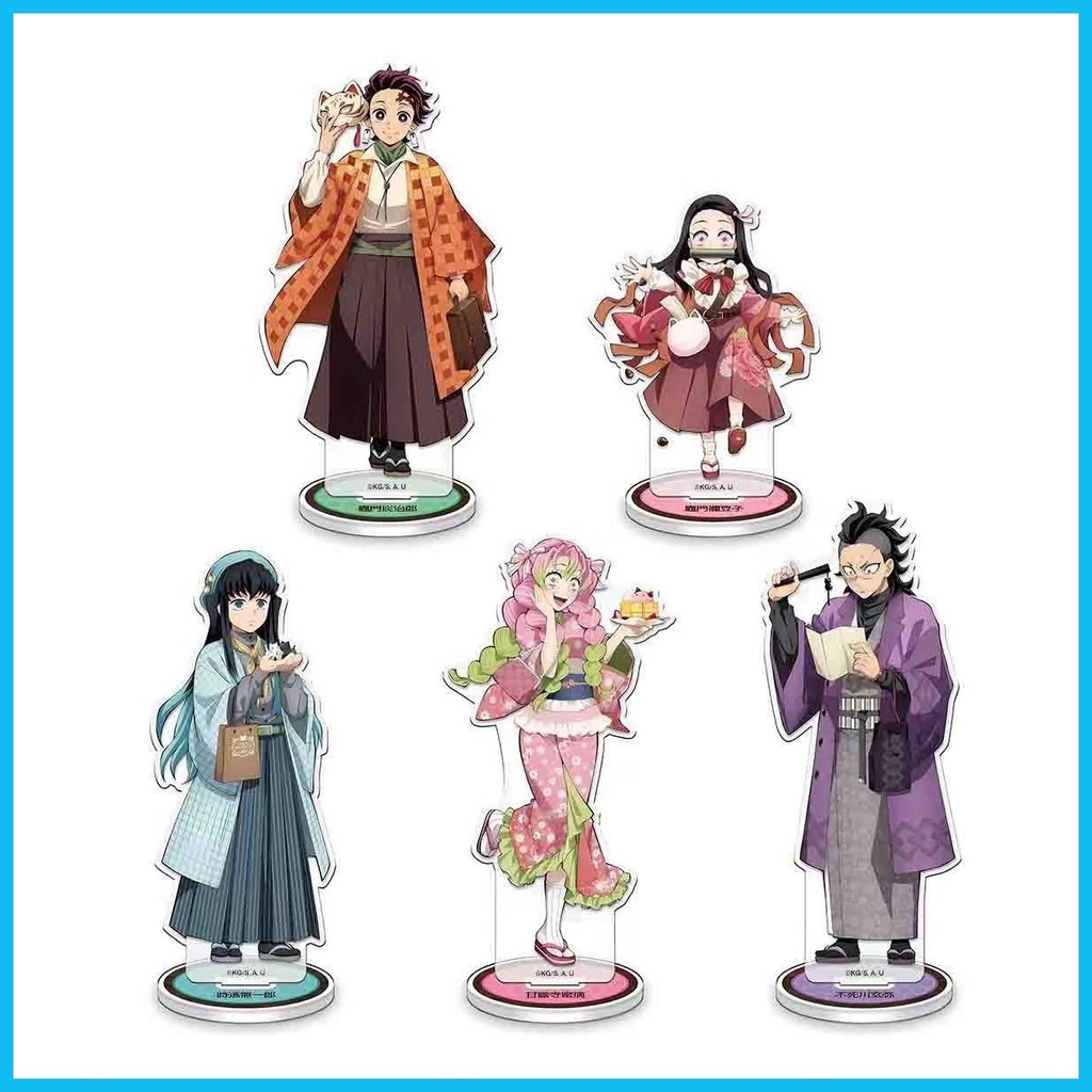 Mc Phong Cách Mới Đứng Demon Slayer Tomioka Nezuko Zenitsu shinobu Demon Slayer Anime Hàng Hóa Acryl