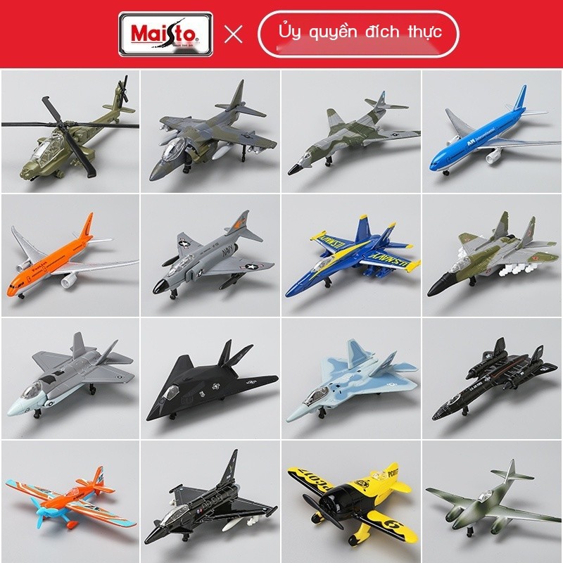 ( rẻ mà chất lượng) MEICHITU AIRCRAFT Hợp kim mô phỏng Đồ chơi Boeing F22 Raptor Fighter Model Mode