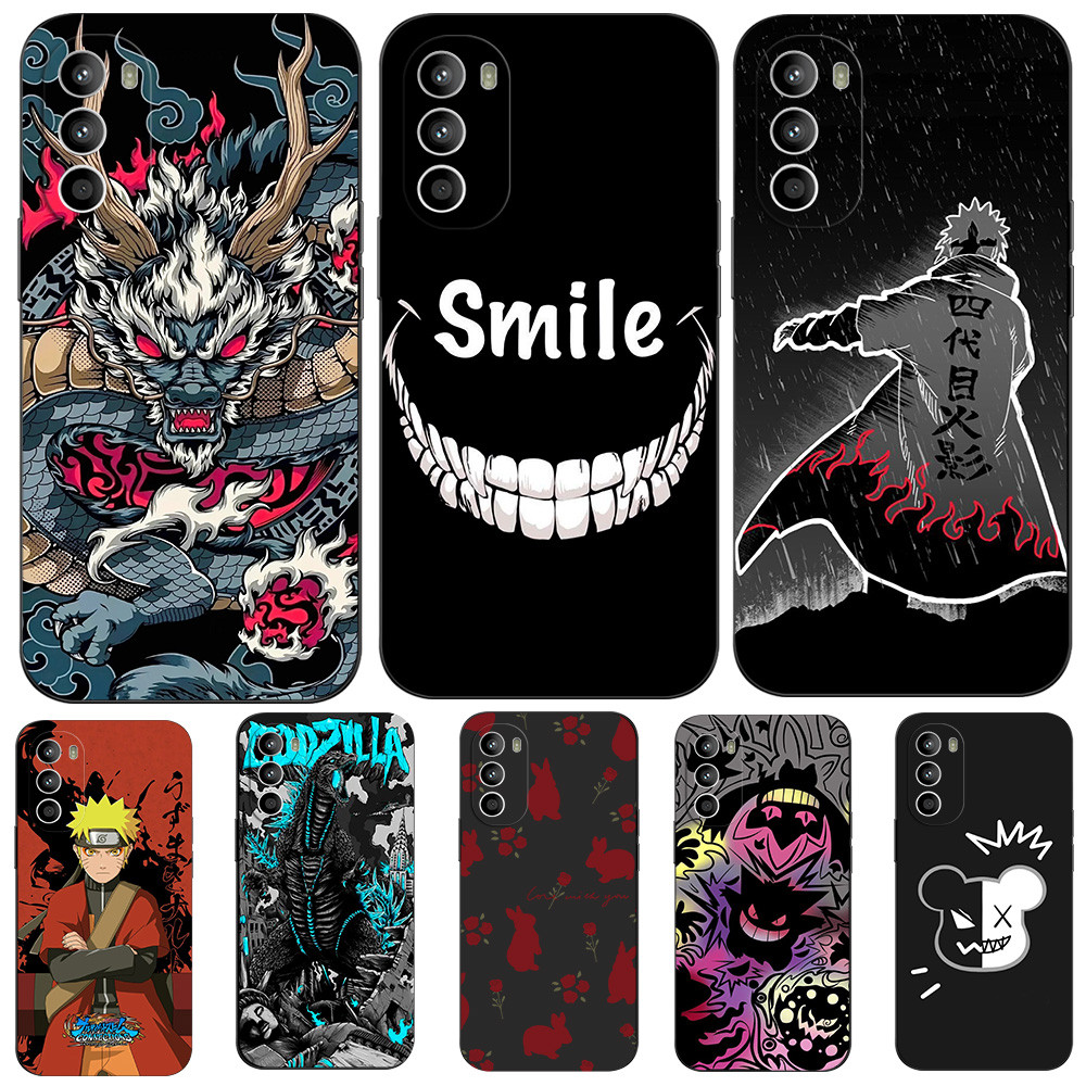 Ốp điện thoại Cho Motorola G52 4G Ốp điện thoại Silicon Mềm Ốp điện thoại Cho Moto G52 4G Bảo Vệ Đen