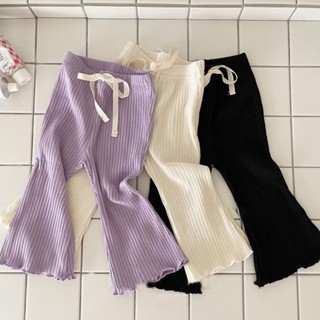   Sản phẩm mới  Quần legging co giãn bên ngoài cho bé gái Quần loe Quần cạp cao mỏng 