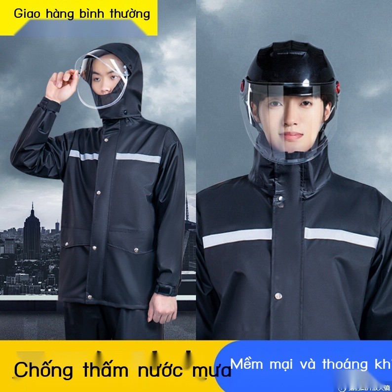 [SALE] Bộ áo mưa và quần đi mưa áo mưa mang đi áo mưa đặc biệt toàn thân áo mưa toàn thân áo mưa na