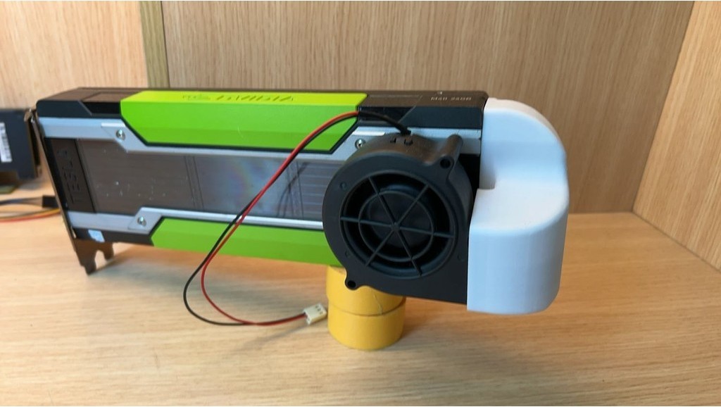 Có sẵn Thẻ đồ họa Tesla Tesla Quạt làm mát Turbo sửa đổi Hình chữ U Thích hợp cho M40 P100 K80 V100