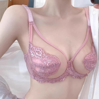 [Sẵn sàng] Áo ngực nữ thêu gợi cảm Vòng thép mềm Push Up Đồ lót nữ Thoải mái Đồ lót Bralette nữ siêu mỏng