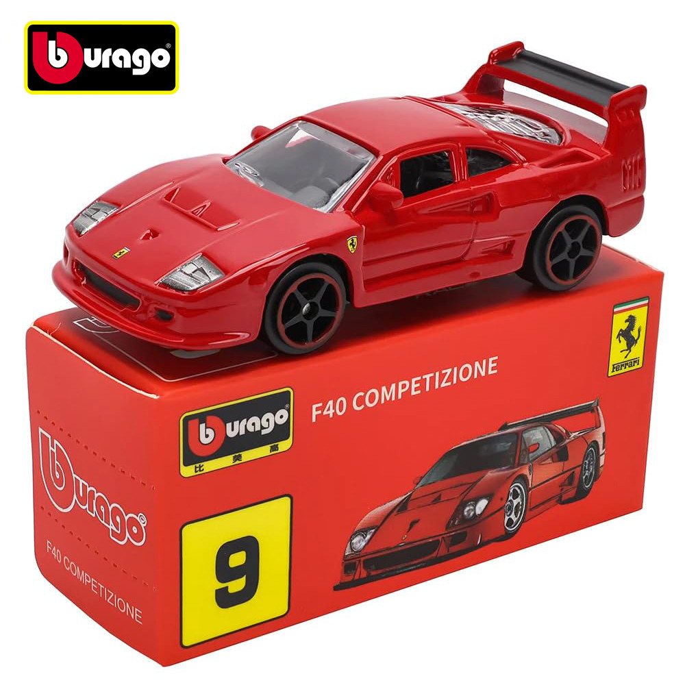 Bburago 1: 64 F40 COMPETIZIONE LA Series Bộ sưu tập Đua xe mô hình kim loại Diecast