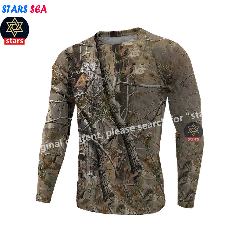 Quần Áo Ngoài Trời Nam Mới Dài Tay Áo Ngụy Trang Săn Camo Áo