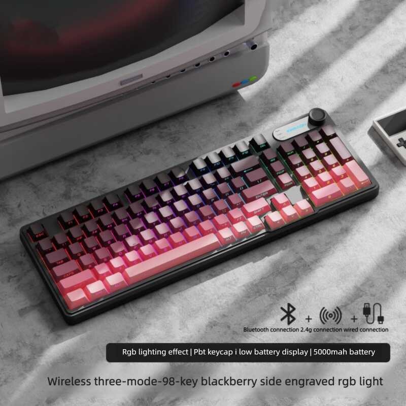 Bàn phím có dây RGB Backlit Silent Gaming Mechanical cho PC Tablet Office