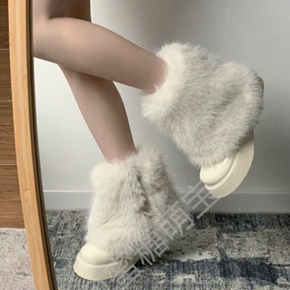 [Giảm Giá] Giày Bốt Tuyết Đế Dày Chống Trơn Trượt Trắng Ấm Áp Nữ Mùa Đông Phong Cách Mới Giày Bốt Ngắn Lót Lông Cừu Bán Chạy