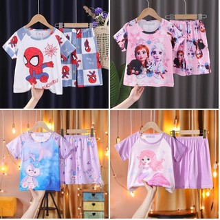  Flash Sale Quần Áo Cho Bé Trai Hoặc Bé Gái Tay Ngắn Cổ Tròn Người Nhện Váy Ngủ Trẻ Em Duyên Dáng Đồ Ngủ Cho 11 - 12 Tuổi 