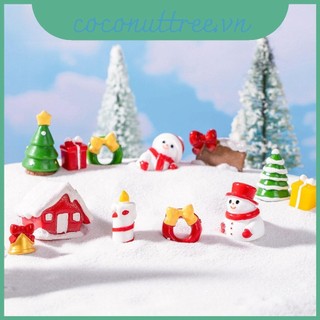 Nhựa Dễ Thương Giáng Sinh Thu Nhỏ Cây Người Tuyết Ông Già Noel Nhà Cho Lễ Hội Trang Trí