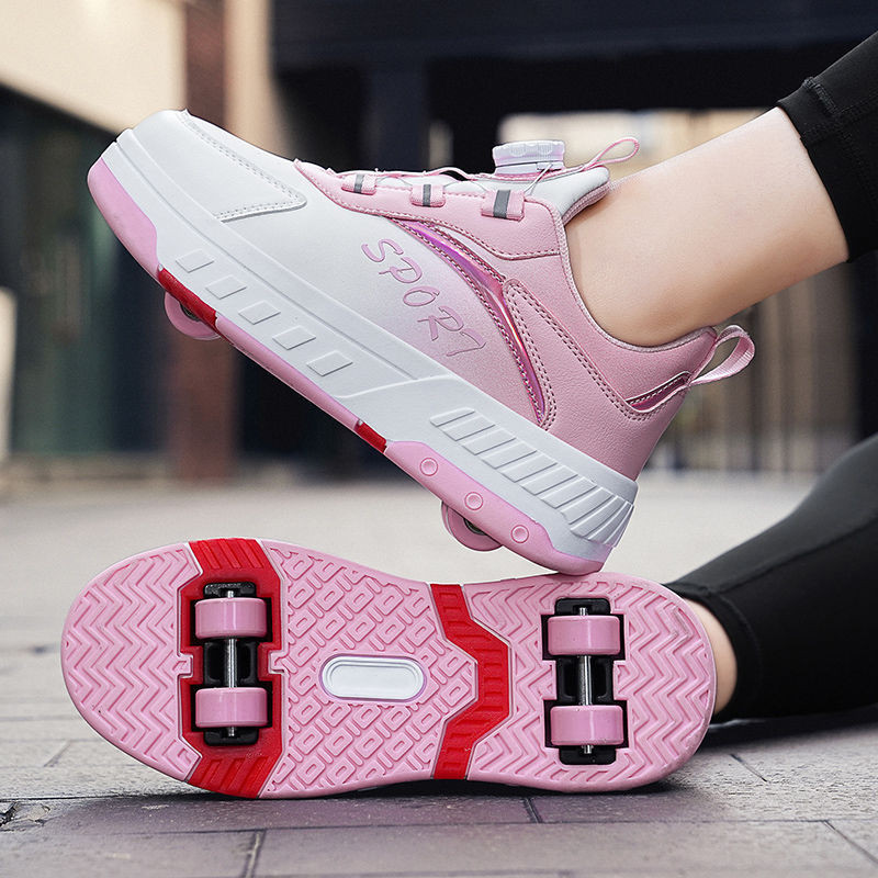 Giày chạy bộ bốn bánh giày trượt patin trẻ em phiên bản học sinh giày trượt patin giày trượt patin