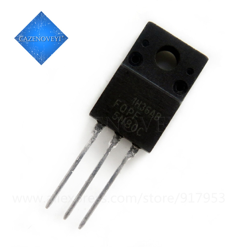 5 Cái / lốc 5N80 FQP5N80 FQPF5N80 P5NK80Z P5NK80ZFP FQPF5N80C TO-220F