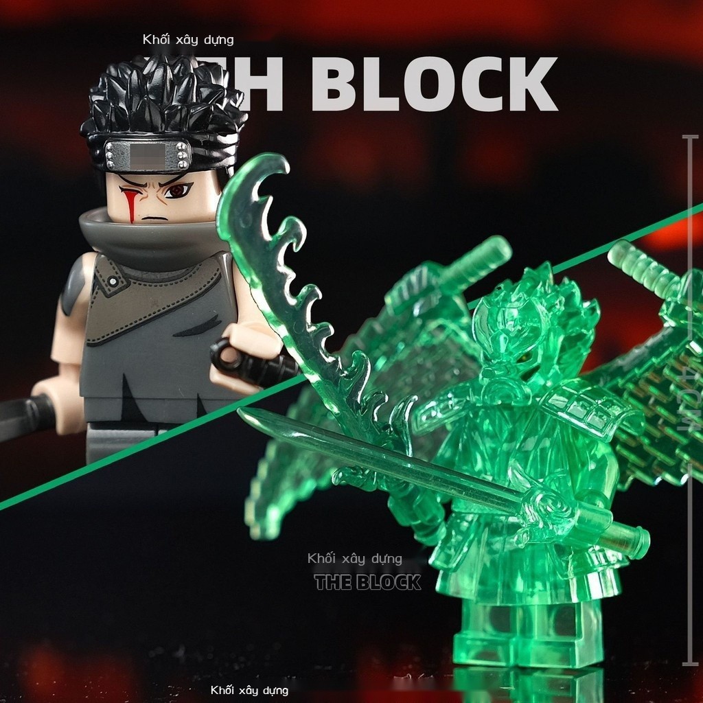 【3912Bộ Sưu Tập Người】Đồ chơi lắp ráp mô hình Phantom Ninja Uchiha Itachi Madara Obito Sasuke Susan