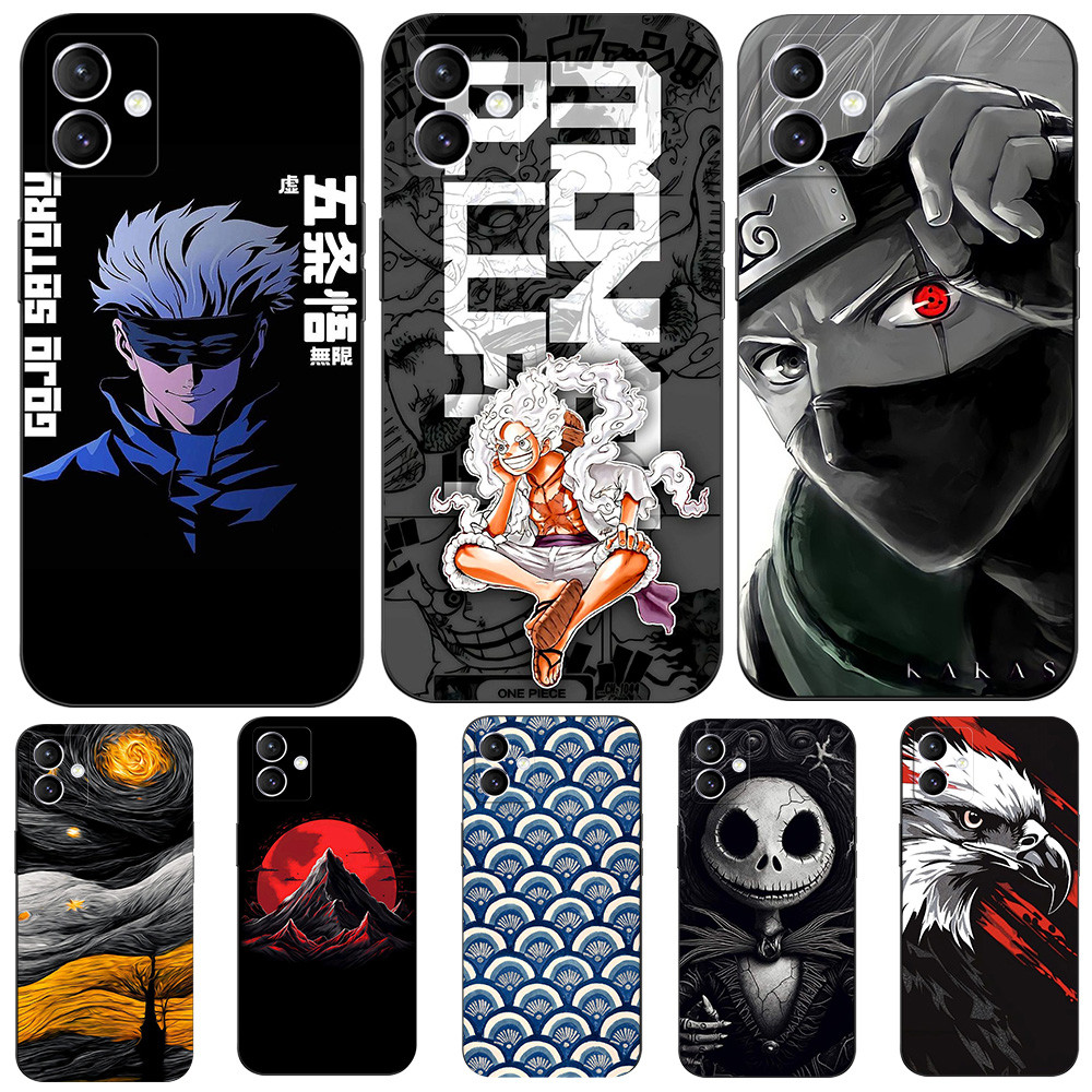 Dành Cho Samsung Galaxy A04 Ốp lưng Ốp Lưng Silicon Mềm Bảo Vệ Đen Tpu Mát Anime