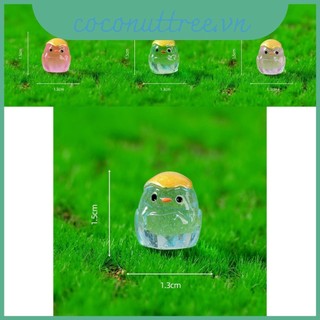 In Glow đầy màu sắc The Dark Chick Resin Thu nhỏ cho hộp đựng dự án sân vườn tự làm