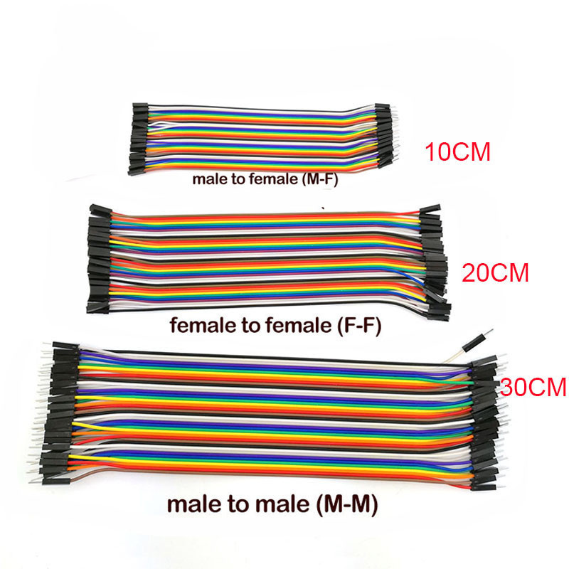 10CM 20CM 30CM Nam Đến Nam Nữ Đến Nữ 40Pin Jumper Dây Kết Nối Dây Breadboard Jumper Cáp DIY Kit.VN