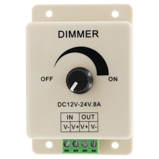 Công tắc điều chỉnh độ sáng LED 12-24V 8A Trình điều khiển dải đèn độ sáng có thể điều chỉnh Bộ điều khiển nguồn ánh sáng một màu Bộ điều khiển đèn LED DC 12V.Vn