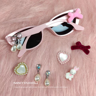 Jennie Hợp Tác Phong Cách Thời Trang Kính Mát Khung Nhỏ Làm Bằng Tay Phong Cách Tùy Chỉnh G Chống M Tia Cực tím Phụ Kiện Có Thể Thay Thế