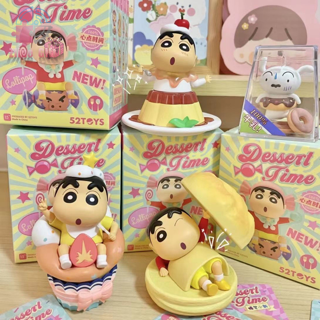 Dễ thương Crayon Shin-chan Blind Box Dessert Time Desktop Trang trí