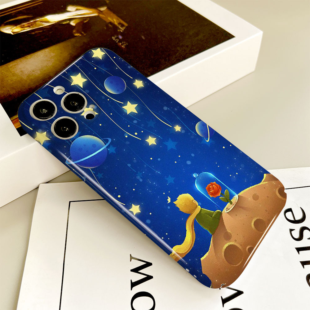 Ốp điện thoại mịn in hình hoàng tử nhỏ Starry Sky Fox cho SAMSUNG A78 A58 A54 A31 A17 A16 A15 A7 A5 