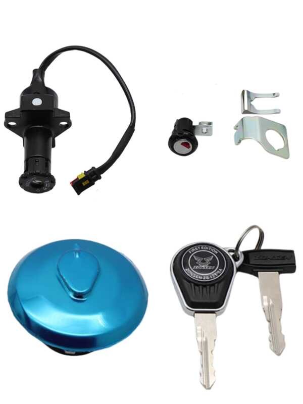Thích hợp cho xe máy Zongshen YOMI YOMI ZS125-5A Full Car Cover Lock Key Khóa cửa điện Nắp bình xăng