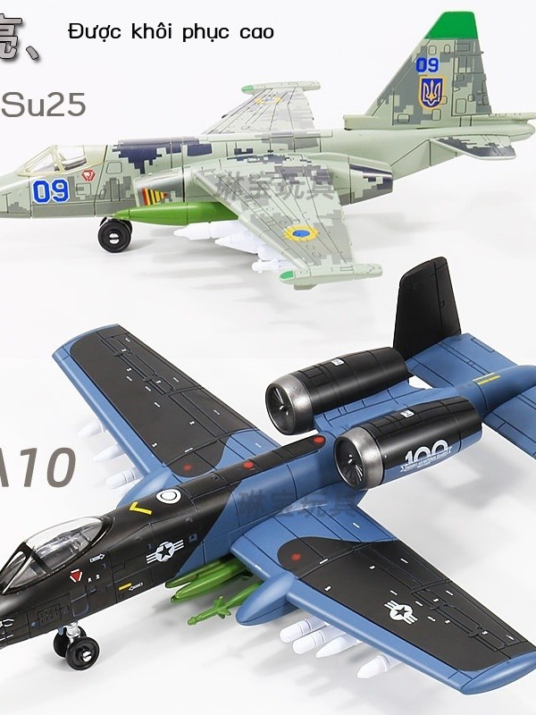 [GIÁ TỐT CHỌN MẪU] 1/72 Xujia A10 Warthog Su 25 Fighting Attack Airplane Model Model Bure