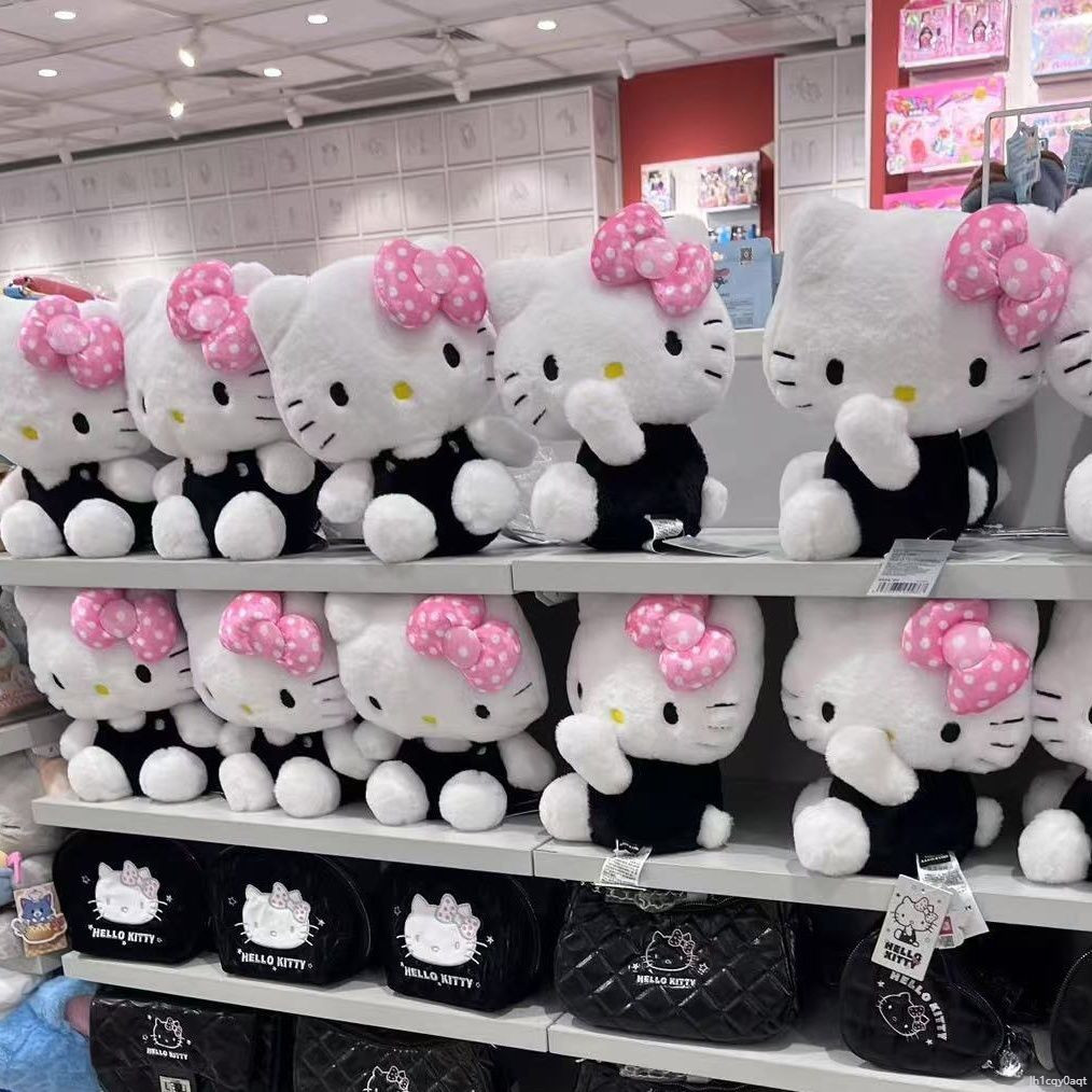 Búp bê búp bê hellokitty đen và trắng búp bê