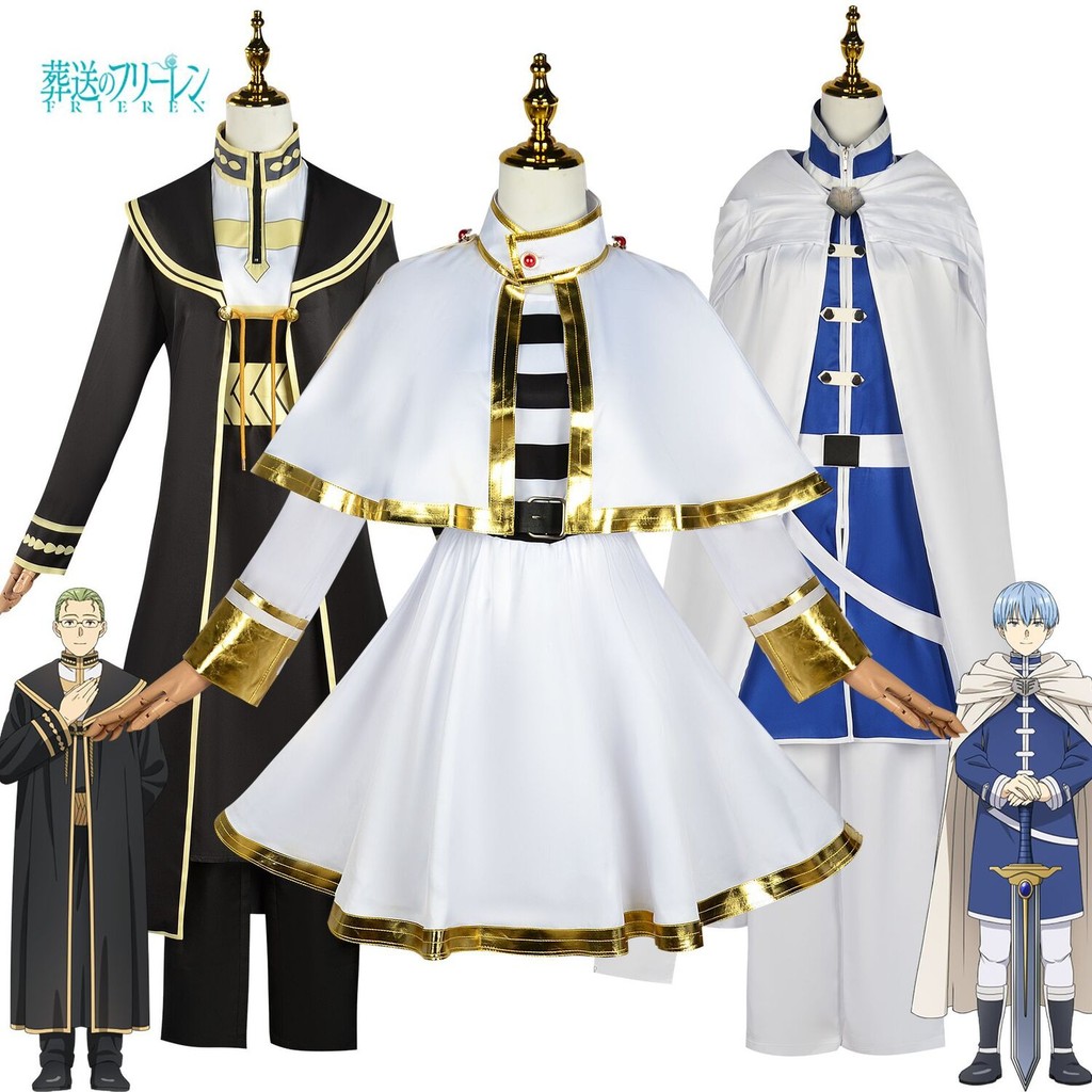 Anime Trong Trang Phục Tang Lễ Frieren Heiter Himmel Cosplay Đồng Phục Fancy Witch White Set Genie E
