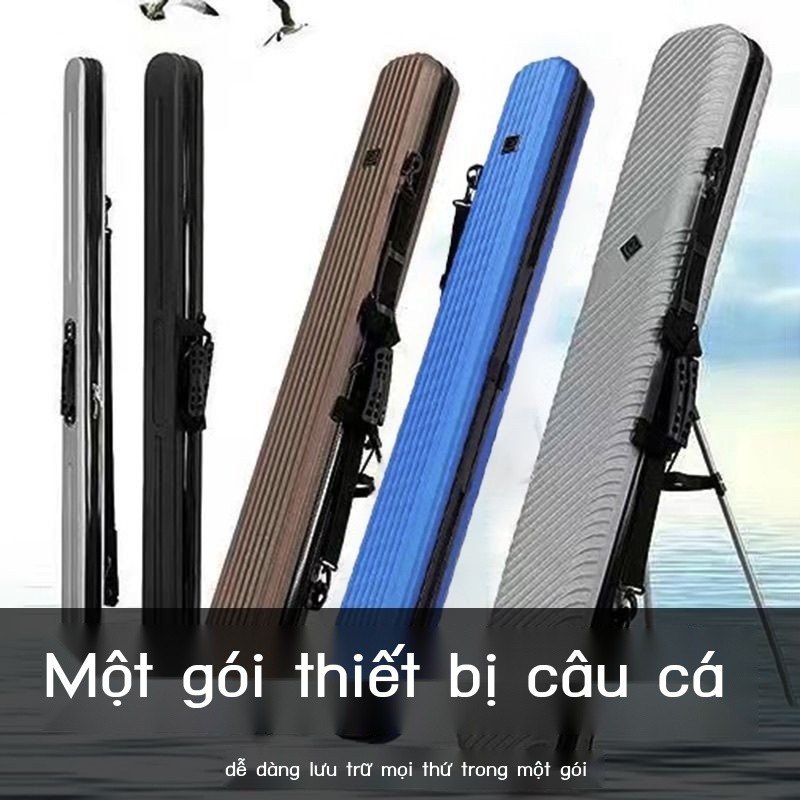 CN1J 【8.8Hàng Nghìn Người Khen Ngợi】Túi đựng dụng cụ câu cá1.25Túi đựng cần câu vỏ cứng chống nước,