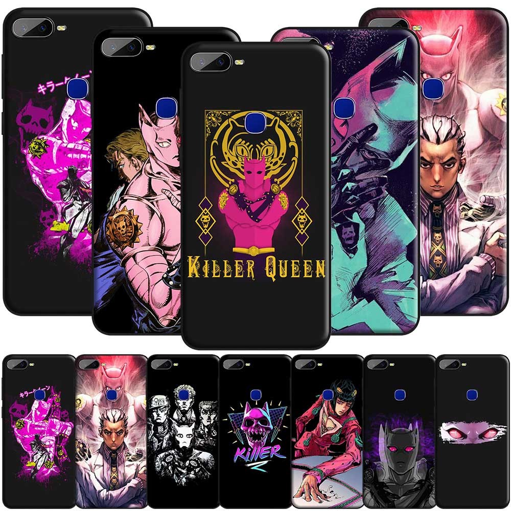 Ốp Lưng Mềm Silicon Anime JoJo Killer Queen Cho iPhone Apple 11 16 Plus Pro Max