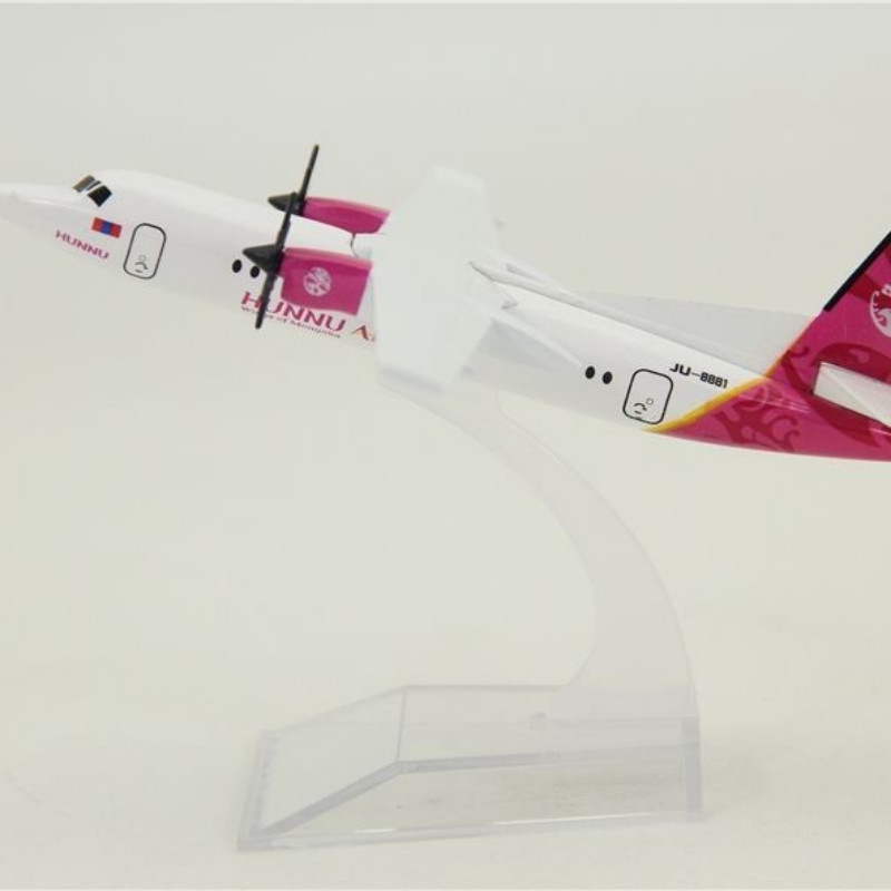 Mô hình máy bay Fokker F50Mô hình máy bay hợp kim tĩnh quà tặng mô phỏng của người Mông Cổ14cm