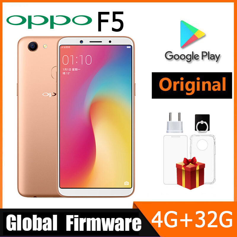 Oppo F5 Smartph Toàn Cầu Firmware Google Play 6 Inch 16Mp Camera RAM 4G ROM 32G 3200Mah Sử Dụng Medi