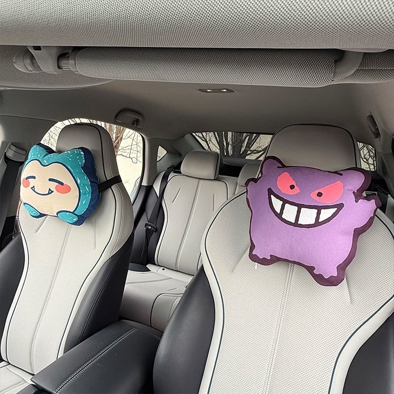 Pokémon Pokémon Pokémon Gengar Kalimon Xe Tựa Đầu Gối Cổ Dễ Thương Xe Gối Gối Xe Hơi Gối Thắt Lưng G