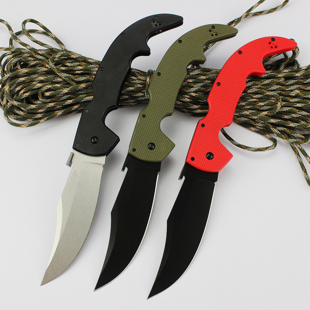 New Cold Knife 2024 Folding Aus10a Thép Blade Chuyên Nghiệp Săn Bắn Survival Tool Ngoài Trời Đàn Ông