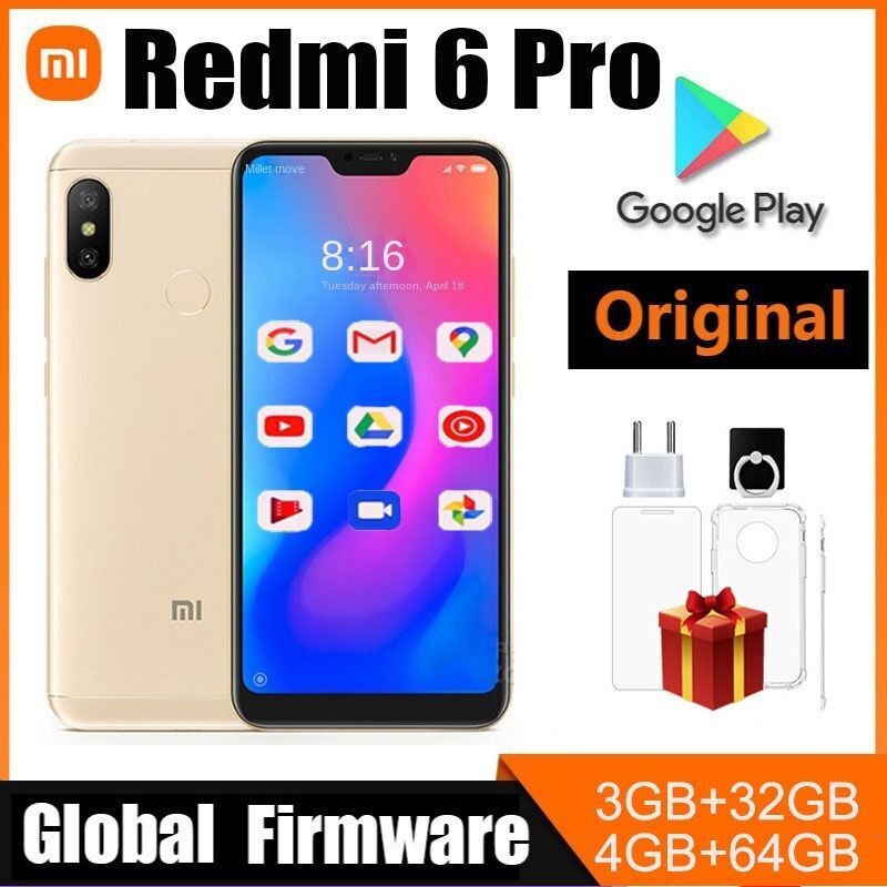 Điện Thoại Thông Minh Xiaomi Redmi 6 Pro Snapdragon 625 Pixel 4000 Mah 2280X1080 Pixel Điện Thoại Đã