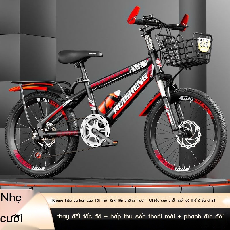 Xe đạp trẻ em, xe đạp leo núi cho học sinh tiểu học và trung học, xe đạp đua unisex18Inch20Inch22/2