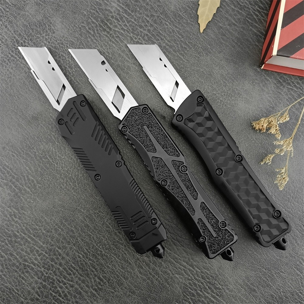 Dao Gấp Túi Tiện Ích 440C Tanto Blade Hợp Kim Kẽm Xử Lý Chiến Thuật Ngoài Trời Cắm Trại Săn Bắn EDC 