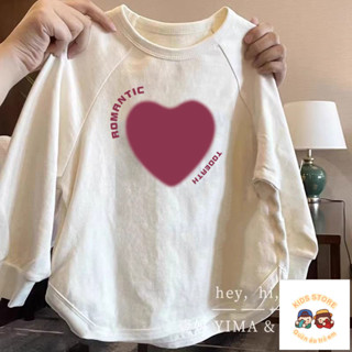[Sản phẩm mới] Áo thun dài tay phong cách mới cho bé gái cỡ vừa lớn cho trẻ em Cotton nguyên chất thời trang cho bé phiên bản Hàn Quốc cổ tròn