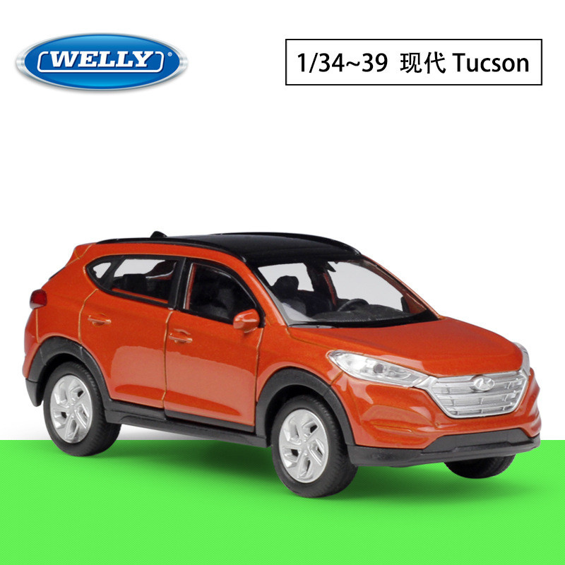 Welly Willie 1: 34-36-39 Hyundai SUV Tucson Mô Phỏng Hợp Kim Xe Mô Hình Kéo Lại Xe