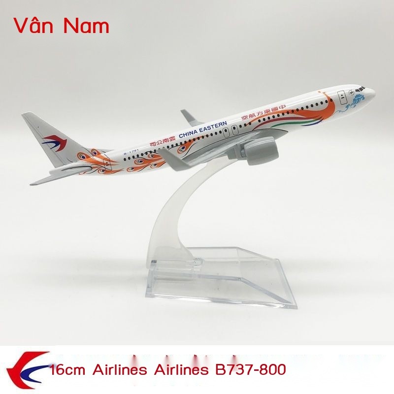 16CM Tàu bay Boeing của hãng hàng không Trung Quốc Đông B737-800 Vân Nam số.1791Mô hình máy bay, má