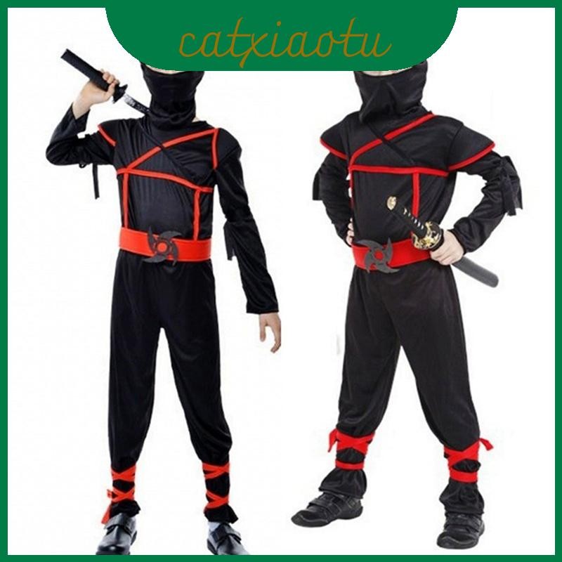 Tính năng trang phục Ninja Assassin thoải mái và thoáng khí cho bé trai trẻ em có thể điều chỉnh