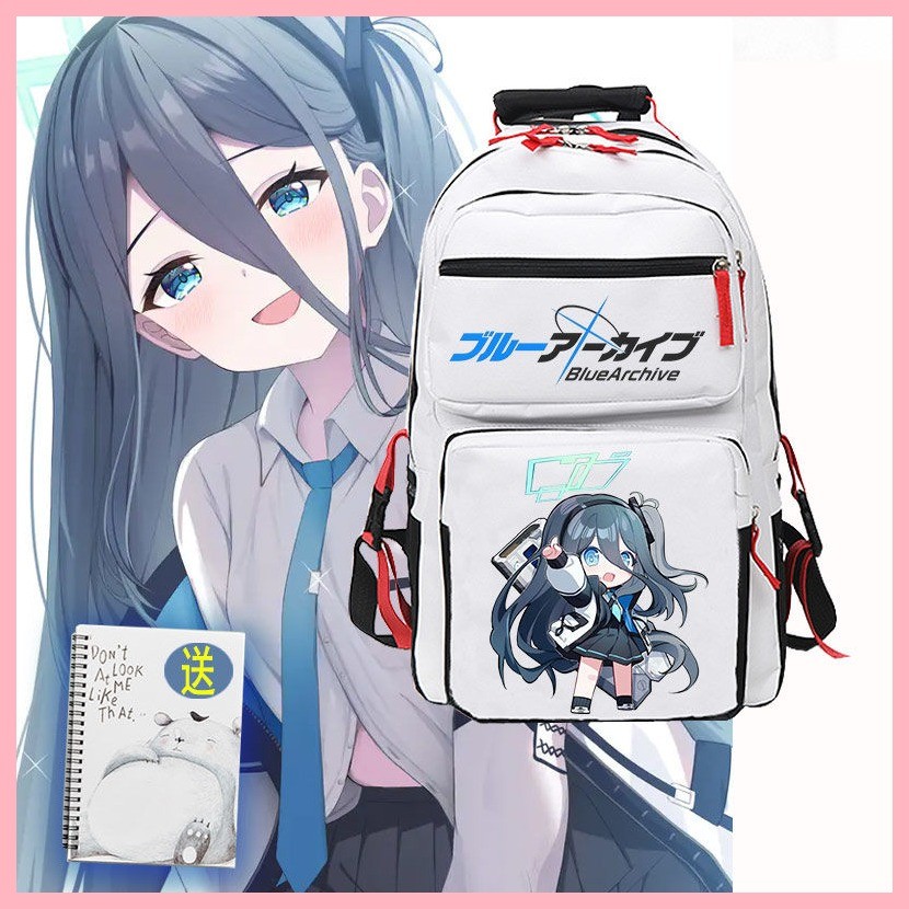[Guyn] Schoolbag Blue Archive Tendou Arisu Blue Archive Tendou Alice Anime Hai Chiều Nam Nữ Ba Lô Họ