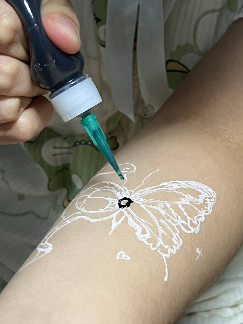 Bút móc trắng Herb Brown Tattoo Cream Navy Jagua Henna Cream Đặc biệt Dòng dưới cùng Bút dự thảo
