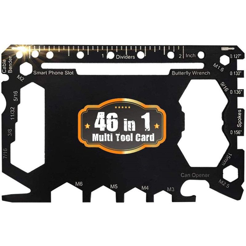 Pc Multicard 46 Trong 1 Pocket EDC Tool Cắm Trại Ngoài Trời Multi Tool Acceorie Thép Không Gỉ Hoàn H