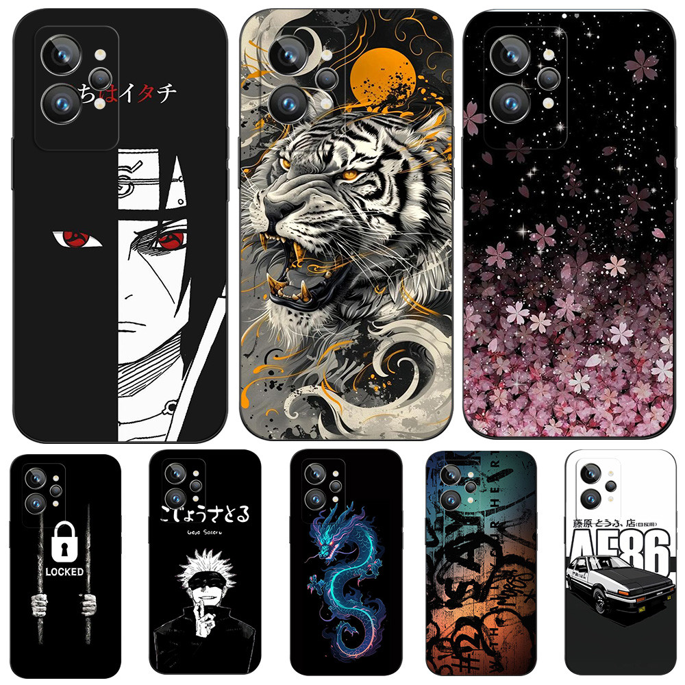 Dành Cho Realme GT2 PRO Ốp lưng Ốp Lưng Funda Đen Tpu Naruto SasukeItachi
