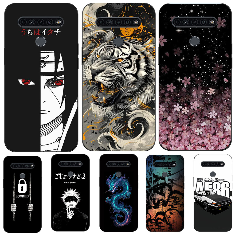 Ốp Lưng Cho LG K41S K51S 2019 Ốp lưng Silicon Mềm Đen Tpu Naruto SasukeItachi