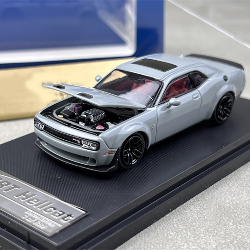 Stance Hunters SH Diecast 1 / 64 Kích Thước Dodge Challenger SRT Hellcat Hợp Kim Xe Mô Hình Bộ Sưu T