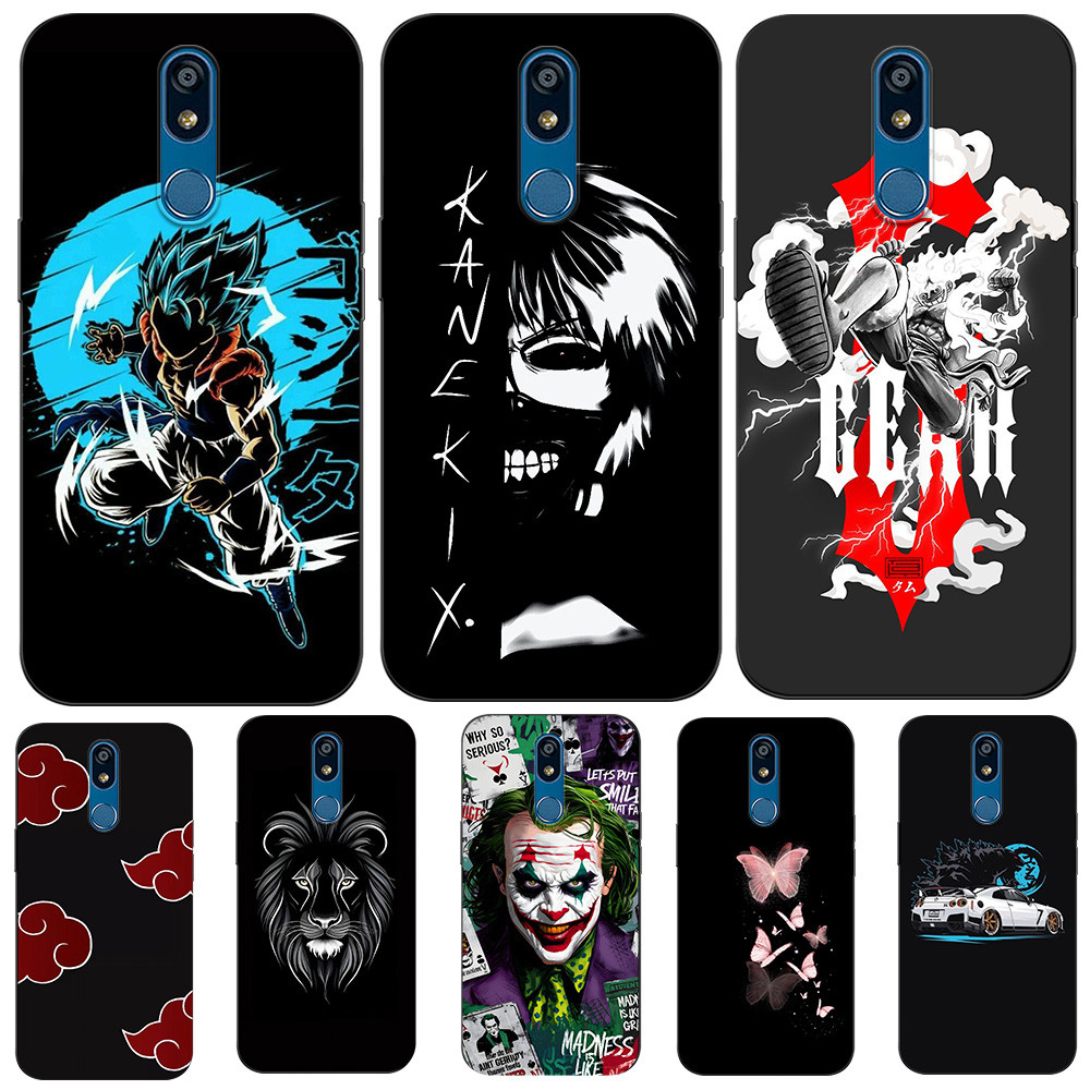 Ốp Lưng Cho LG K40 K12 + LG K12 Plus LG X4 2019 Ốp lưng Silicon Mềm Đen Tpu Cổ Điển Anime