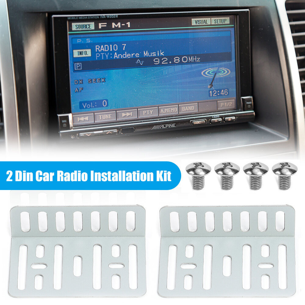 Chân Đế Phụ Kiện Gắn Mp5 Chân Đế 2 Chân Đế 4 Vít Xe Dvd/Cd Player Công Cụ Cài Đặt Nhanh